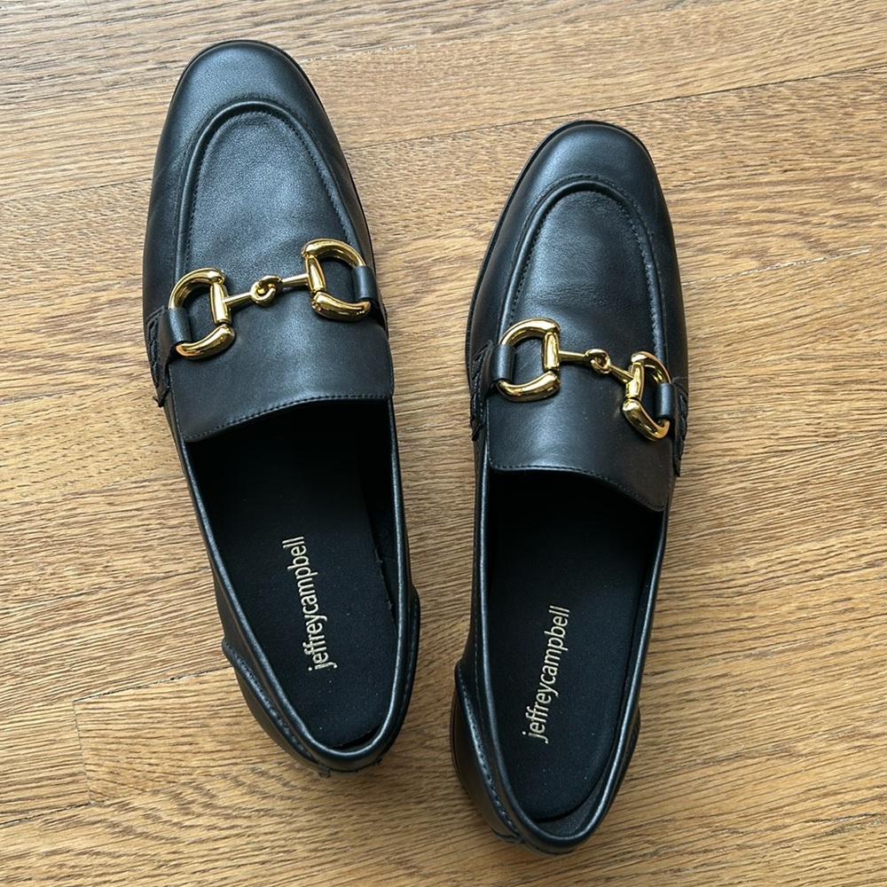 Jeffrey Campbell Bit loafer in black